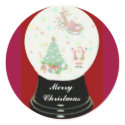Snow Globe Christmas Sticker