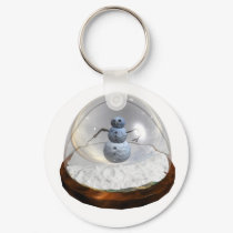 Snow Globe Keychain by MDKgraphics Snow Globe Keychain