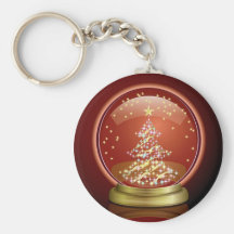 Snow Globe Keychain