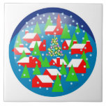 christmas, snow globe, village, winter, snow,