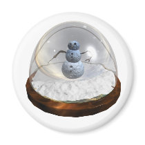 Snow Globe Magnet by MDKgraphics Snow Globe Magnet
