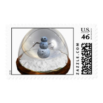 Snow Globe Postage postage by MDKgraphics Snow Globe Postage postage