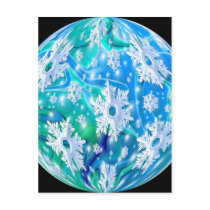 Snow Globe postcards