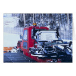 Snow Groomer Greeting Card