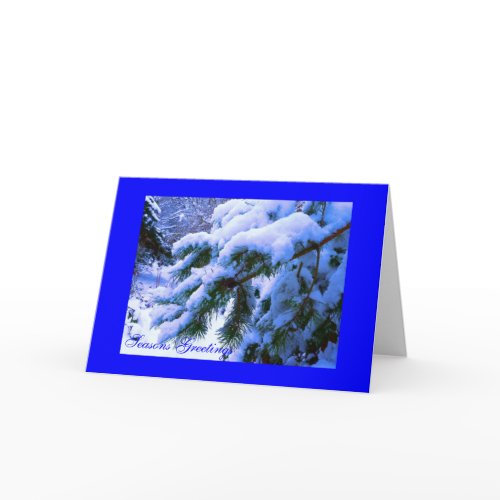 Snow had fallen, snow on snow card