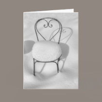 Snow Heart BW (Black & White) cards