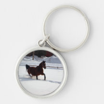 Snow Horse Key Chains