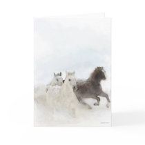 Snow Horses cards by William63 Snow Horses cards
