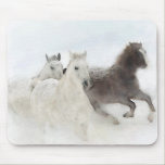 Snow Horses - mouse pad mousepads
