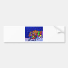 Snow Hunt by Piliero Bumper Sticker
