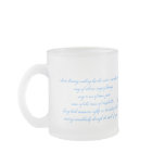 "Snow & Ice" Frosted Glass Mug