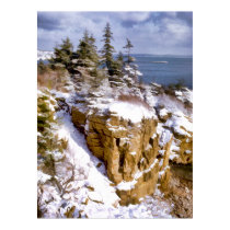 Snow in Acadia National Park Maine Posters