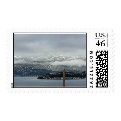 Snow in Sausalito Postage