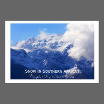 Snow in Southern Africa II posters by macnessa Snow in Southern Africa II posters