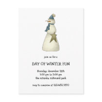 Snow Kids · Snowman with Star postcards by CSCountryCuties Snow Kids · Snowman with Star postcards