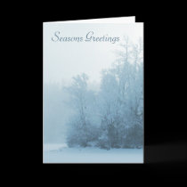 Snow Kissed Forest Gothic Holiday Card