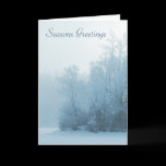 Snow Kissed Forest Gothic Holiday Card