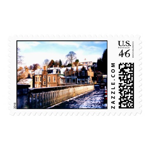 Snow landscape Postage Stamp