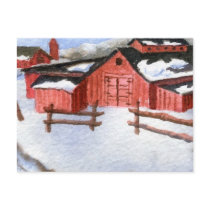 Snow Landscape Print Postcard by robertfaggartist Snow Landscape Print Postcard