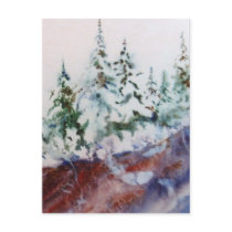 Snow Landscape Print Postcard by robertfaggartist Snow Landscape Print Postcard
