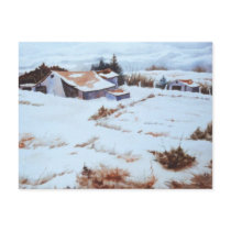 Snow Landscape Print Postcard by robertfaggartist Snow Landscape Print Postcard