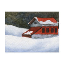 Snow Landscape Print Postcard by robertfaggartist Snow Landscape Print Postcard