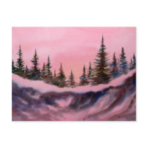 Snow Landscape Print Postcard by robertfaggartist Snow Landscape Print Postcard