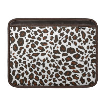 Snow Leopard Animal Print Sleeve For MacBook Air