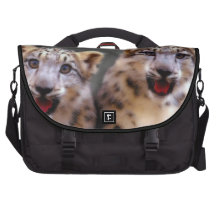 Snow Leopard Cubs Bags For Laptop