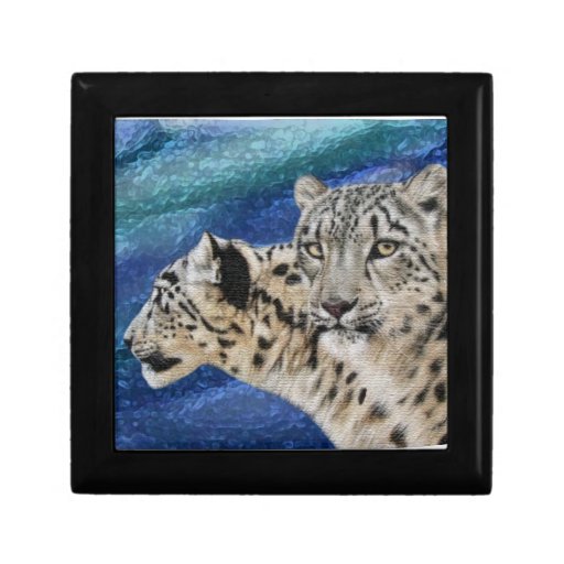 Snow Leopard Habitat Gift Box Zazzle
