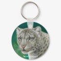 Snow Leopard Keychain