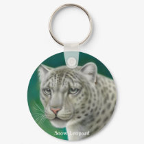Snow Leopard Keychain