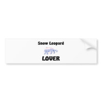 Snow Leopard Lover bumper stickers by AnimalShirts Snow Leopard Lover bumper stickers