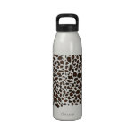 Snow Leopard Pattern Reusable Water Bottles