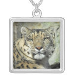 Snow Leopard Portrait Necklace