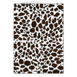 Snow Leopard Print Card