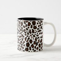 Snow Leopard Print Coffee Mug