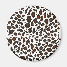 Snow Leopard Print Magnets