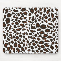 Snow Leopard Print Mousepad