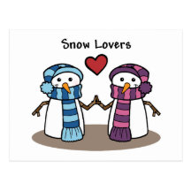 Snow Lovers Postcards