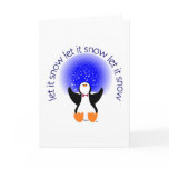 Snow Loving Penguin Card