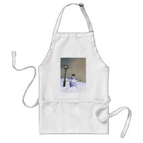 Snow Man Apron