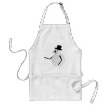 snow man aprons