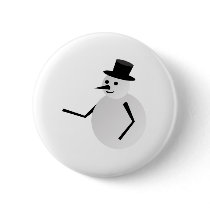 snow man buttons