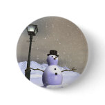 Snow Man Button
