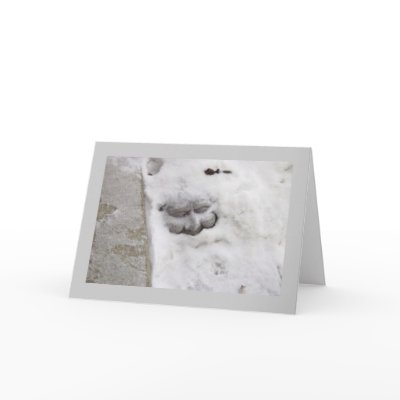 Snow man greeting card by artmidwife