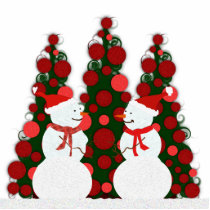 Snow Man Christmas photo sculptures by HolidayFun Snow Man Christmas photo sculptures