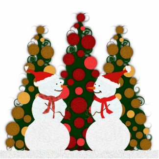 Snow Man Christmas photosculpture