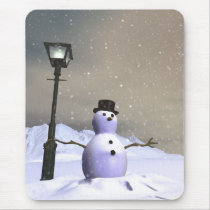 Snow Man Mousepad by MDKgraphics Snow Man Mousepad