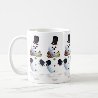 Snow man mugs